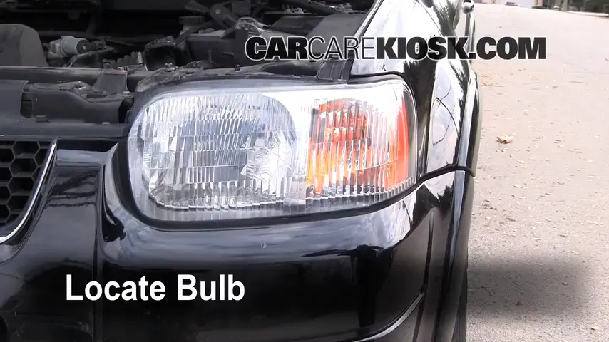 2004 Ford Escape Limited 3.0L V6 Lights Highbeam (replace bulb)